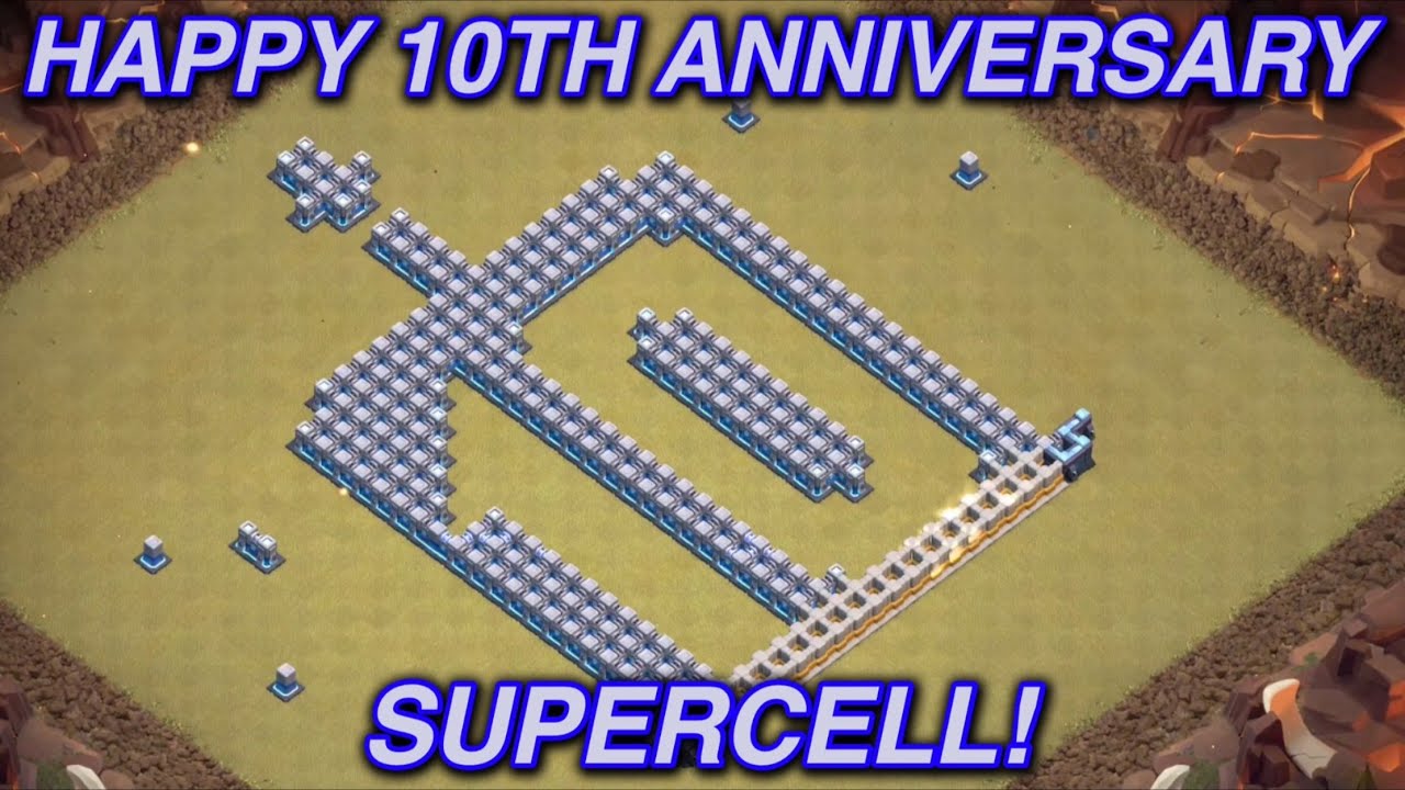 Happy 10th Anniversary SuperCell! Clash of Clans stop motion animation #clashofclans #supercell10