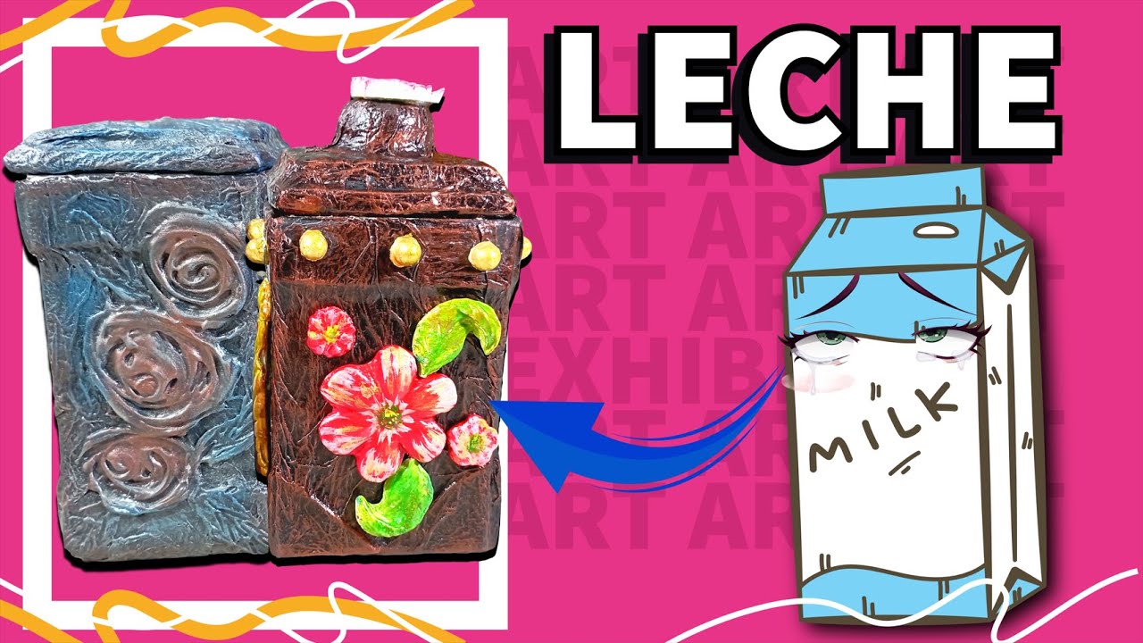 TRANSFORMA CARTONES de LECHE en COFRES HERMOSOS 🌸