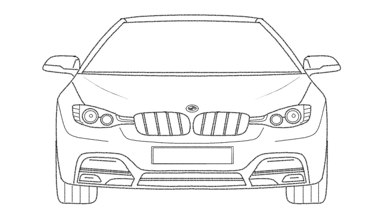 How to draw BMW Car in Ms Paint | Car Drawing Tutorial.