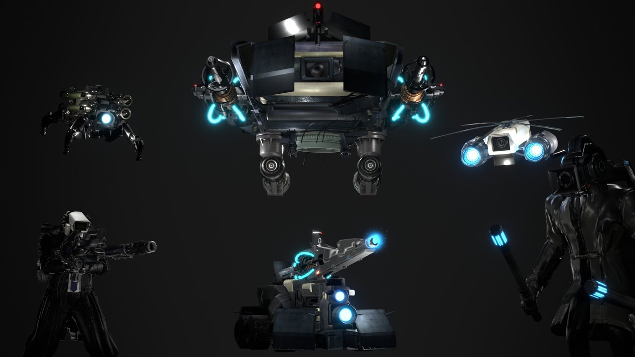 Camera Armada 2.0 pack (Prisma/Blender) | Skibidi Paradox 