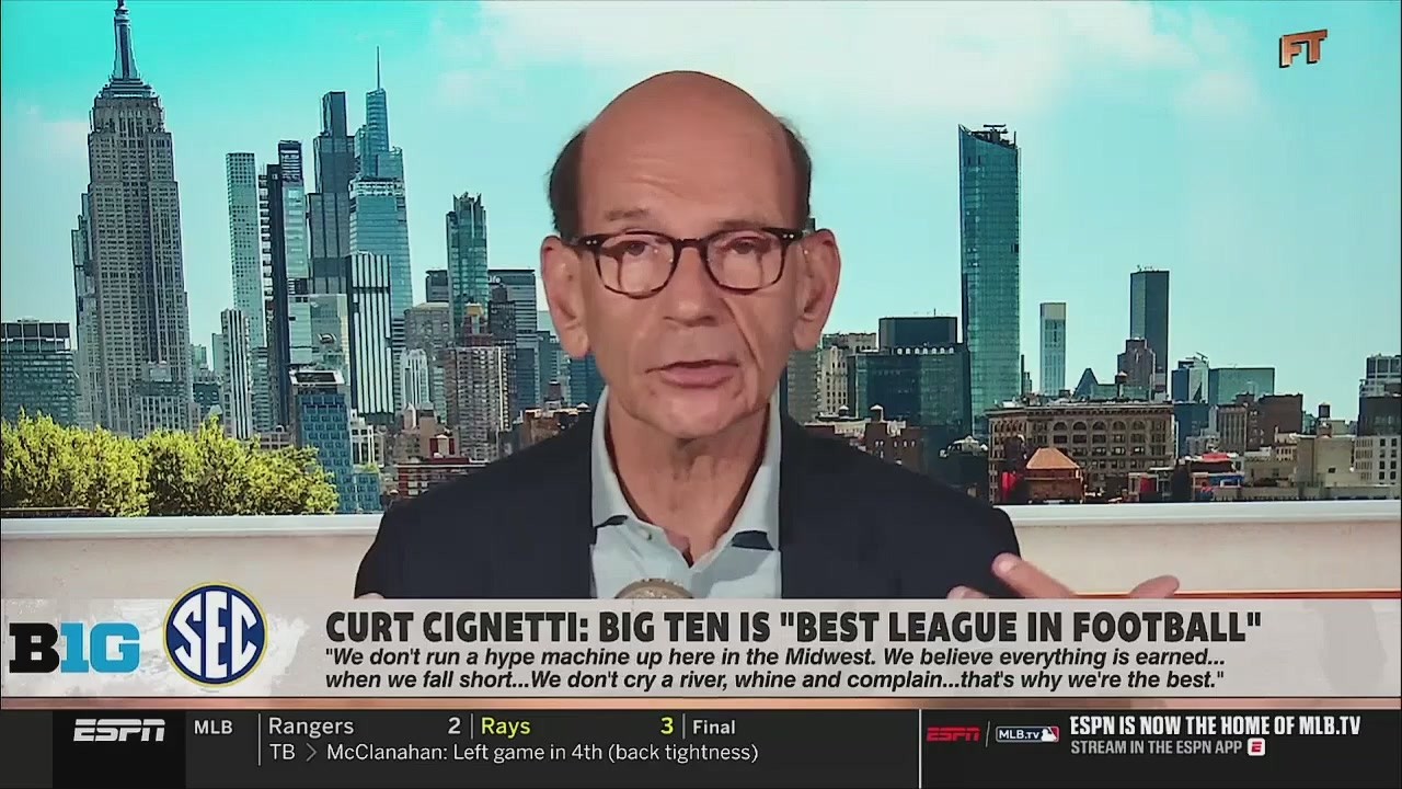 FIRST TAKE | Paul Finebaum Backs Curt Cignetti's Bold Claim: Big Ten is Football's Best Conference