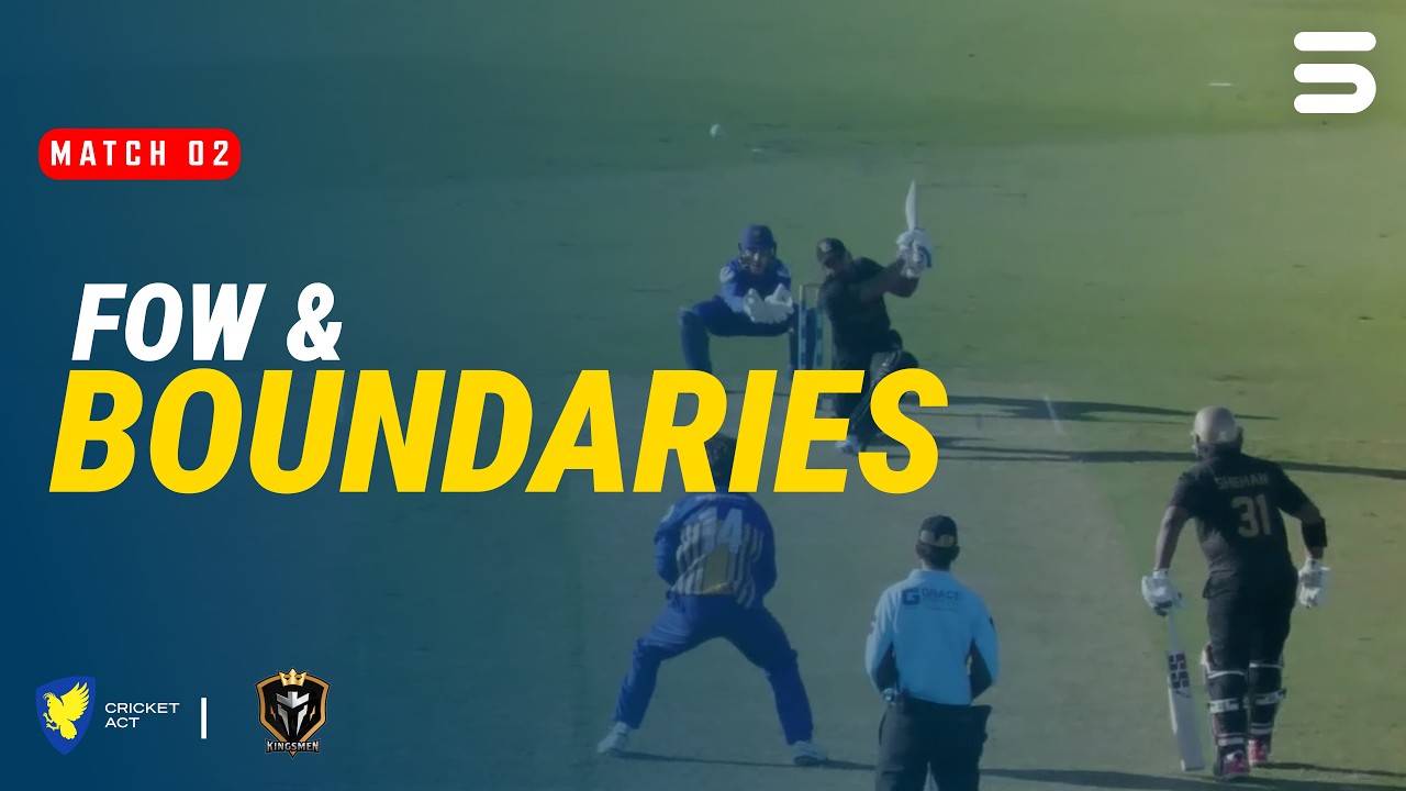 2nd Innings Fow & Boundaries | ACT Comets vs Hyderabad Kingsmen | Match 02 | Top End 2026 | ZP1U