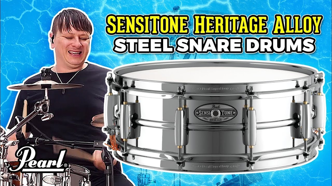 Pearl SensiTone Heritage Alloy Steel Snare Drums