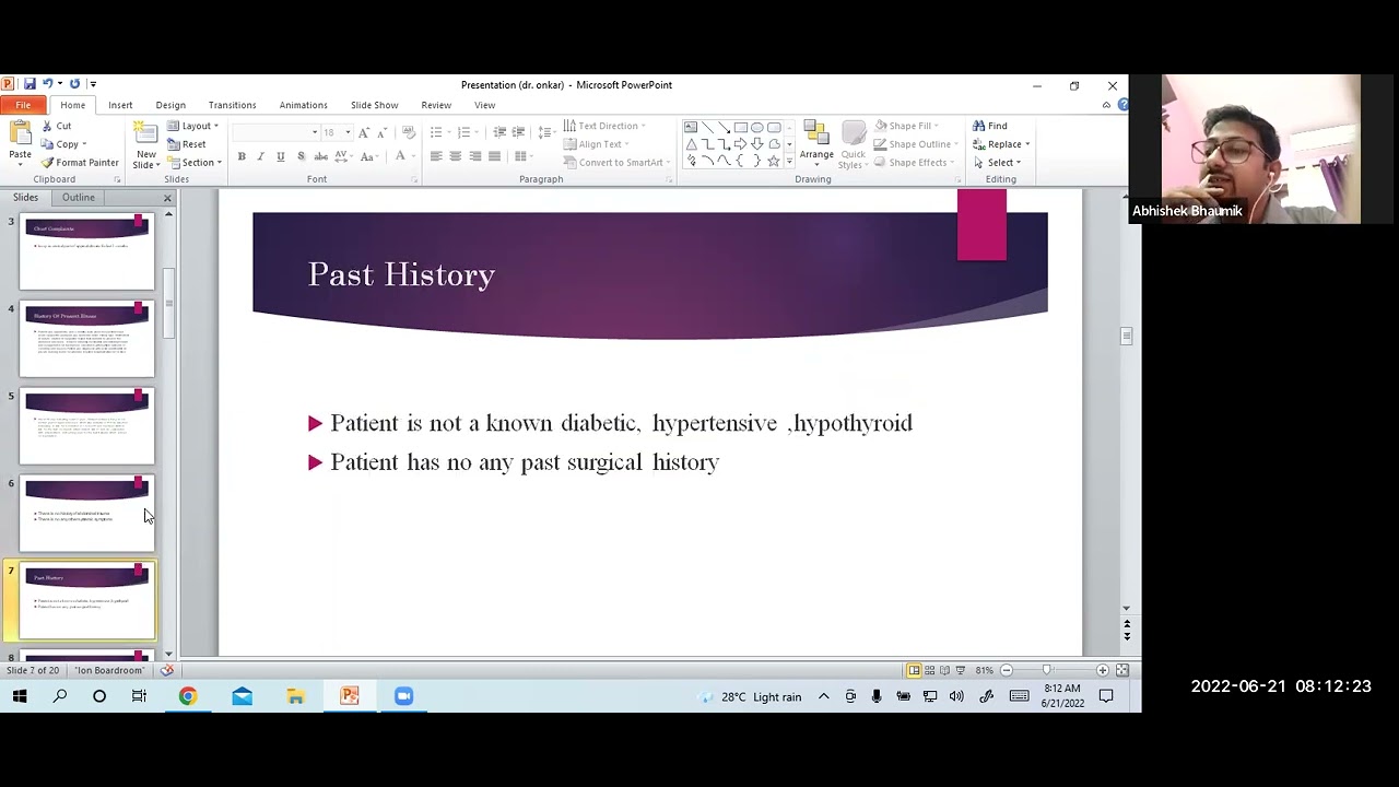 Case Presentation -  Upper Abdomen Lump - Pseudocyst Pancreas (21.06.22)