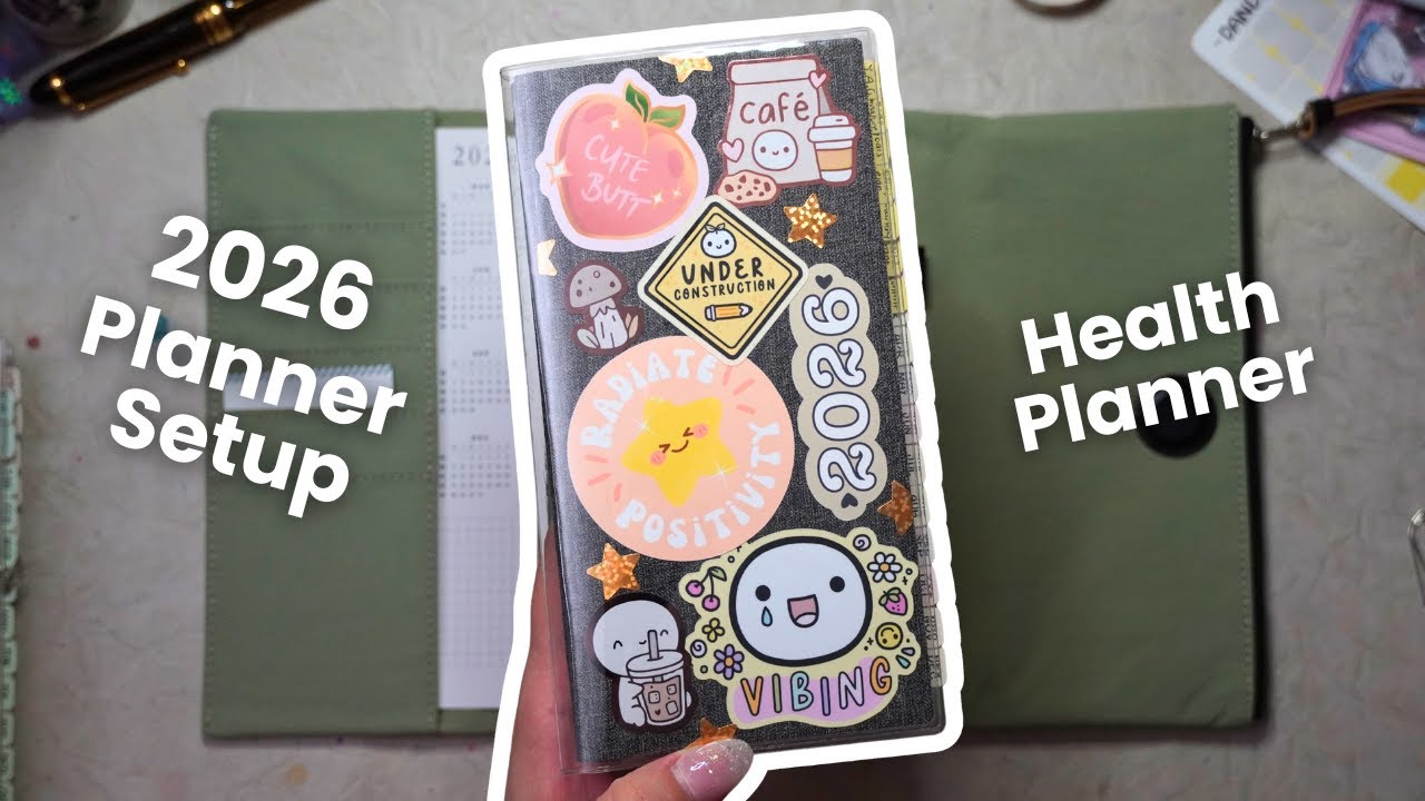 Setting up my 2026 Health Planner! 💖 | Sterling Ink N2