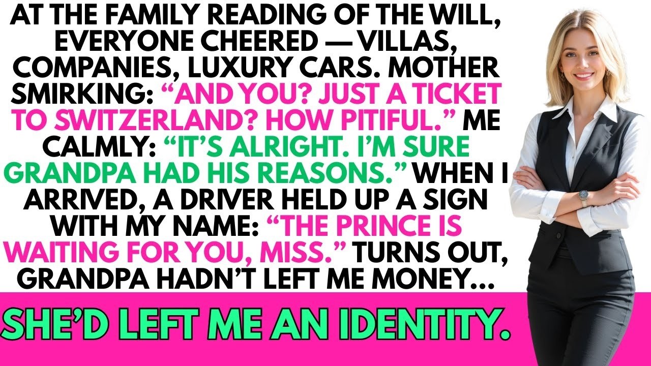 At the Family Reading of the Will, They Laughed When I Only Got a Ticket to Switzerland... Until...