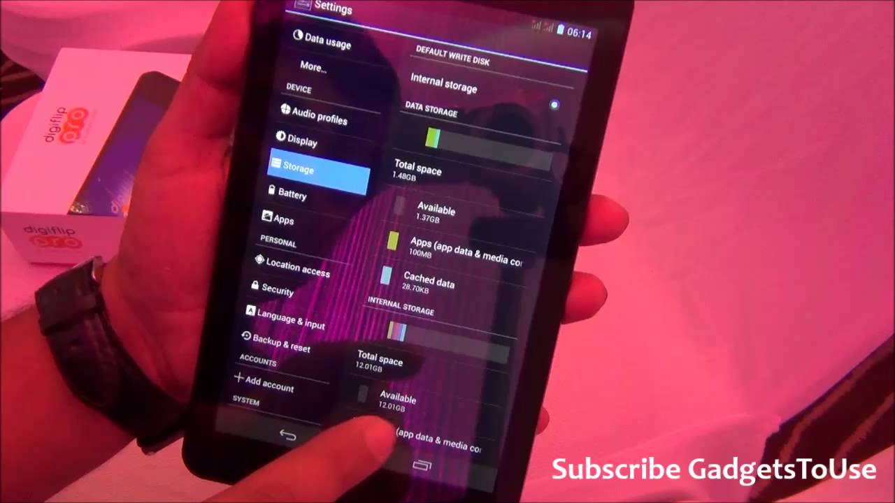 Flipkart Tablet Digiflip Pro XT 712 Hands on, Unboxing, Quick Review, Camera, Features, Software and