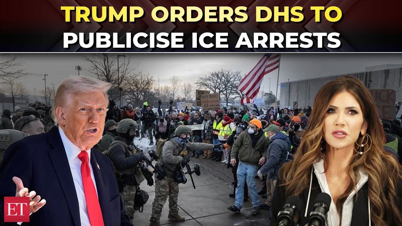 ‘Show numbers, names & faces…’: Trump orders DHS & ICE to publicise arrests amid Minnesota crackdown