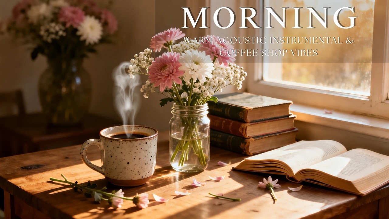 Cozy February Morning Guitar ~ Warm Acoustic Instrumental & Coffee Shop Vibes