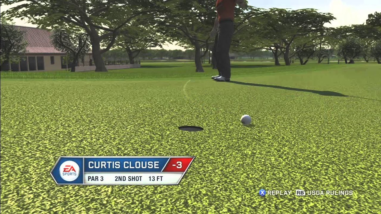 Tiger Woods PGA Tour 12 Gameplay 9 Holes Xbox 360