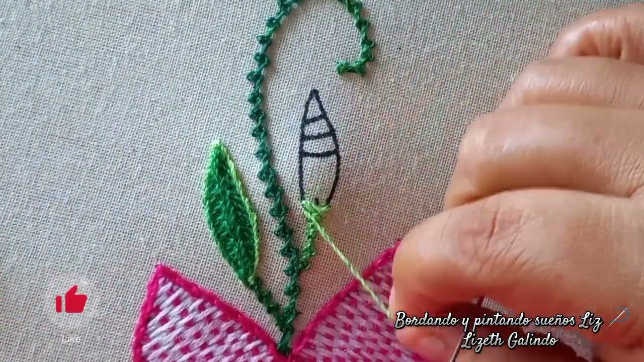 Punto trenzado y Puntada escapulario o costilla de ratón, paso a paso 🪡🧶