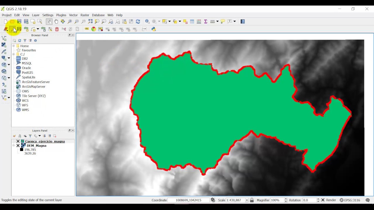 Análisis morfométrico de cuencas con QGIS.