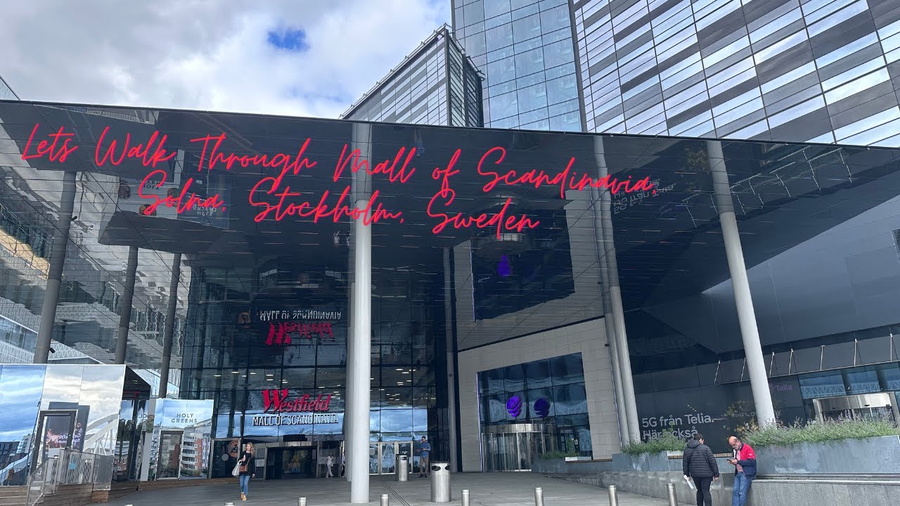 Lets walk through Mall of Scandinavia, Solna, Stockholm, Sweden