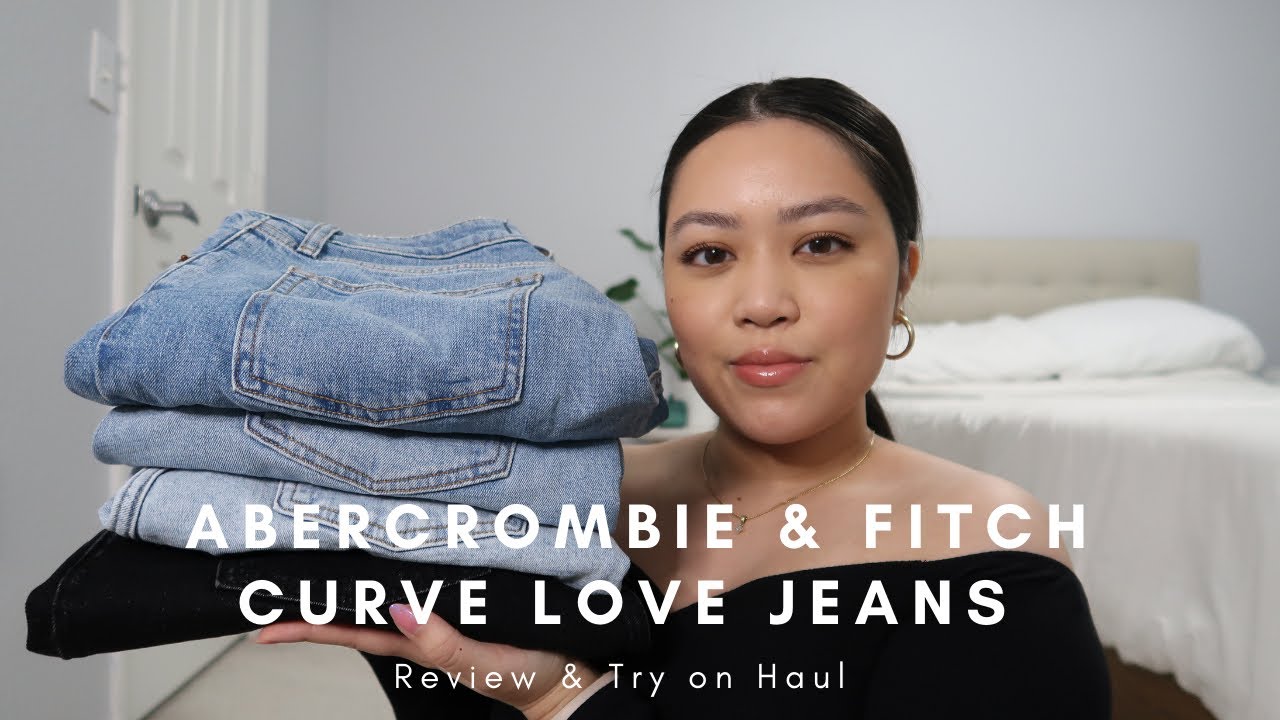 Abercrombie & Fitch Jeans Try on & Review • I Lovee The Curve Love Line!