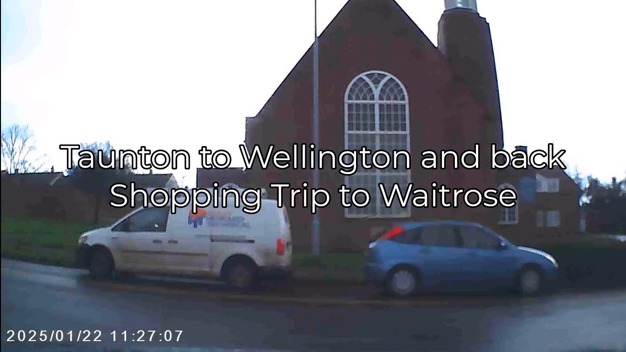 Taunton to Wellington Dashcam Drive | Wet Weather UK Roads