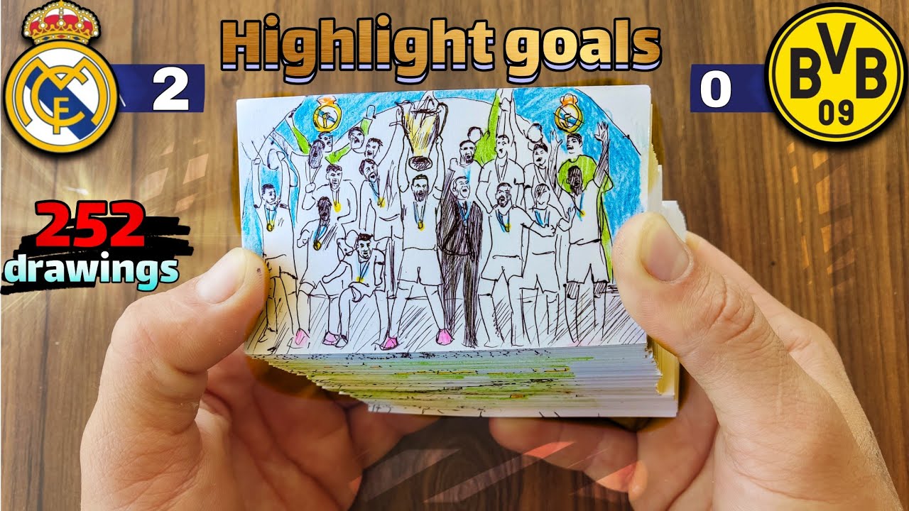 Real Madrid won the Champions League final) flip book)