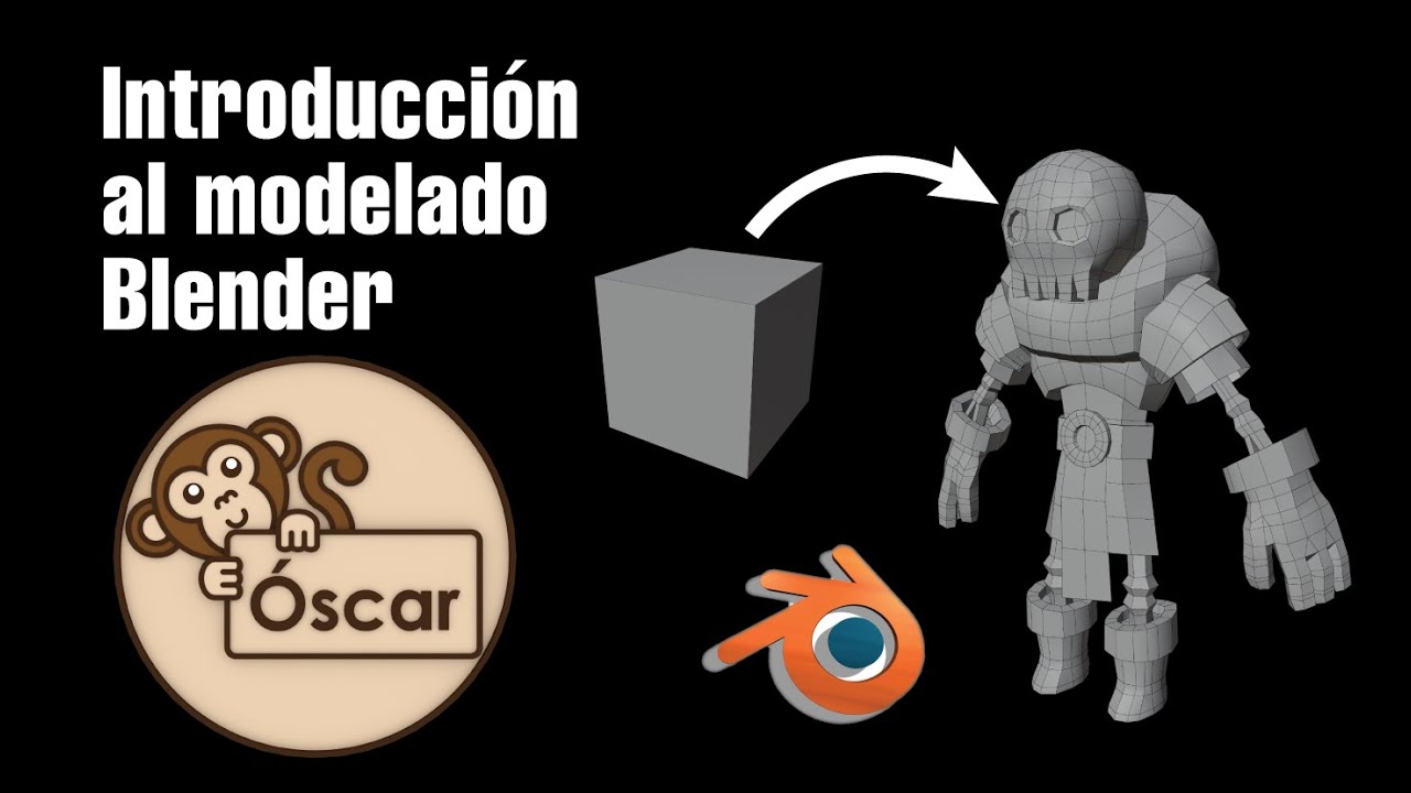 Cómo modeladar un personaje 3D en Blender [Tutorial Guerrero Calavera] Parte 1
