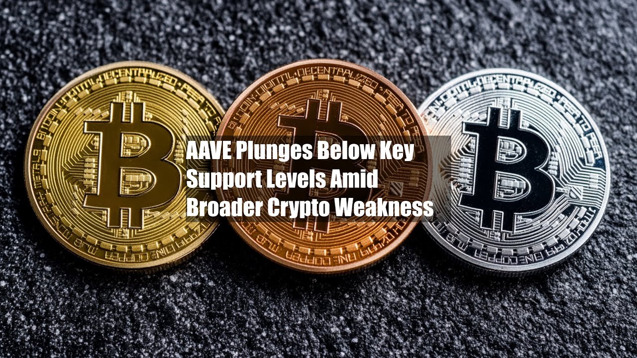 AAVE Plunges Below Key Support Levels Amid Broader Crypto Weakness