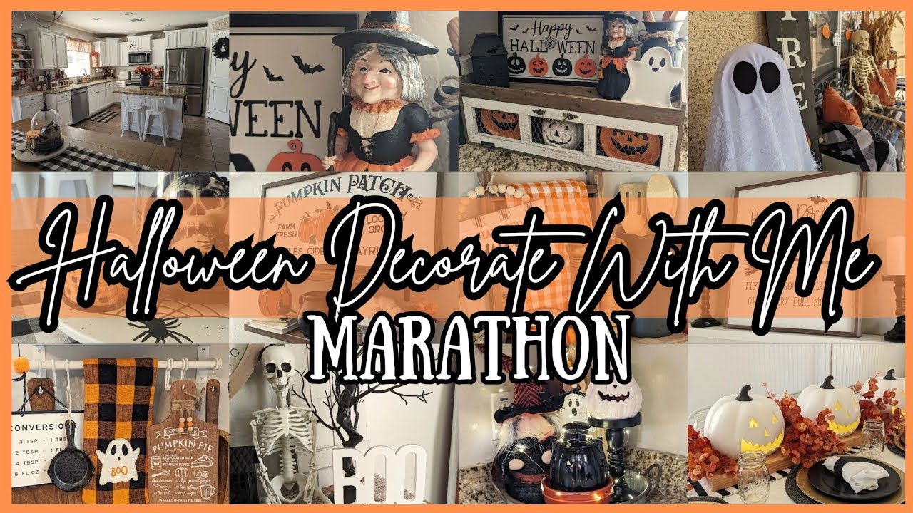 🎃COZY HALLOWEEN DECORATE WITH ME 2024│EARLY HALLOWEEN DECORATING IDEAS│HALLOWEEN DECORATING MARATHON