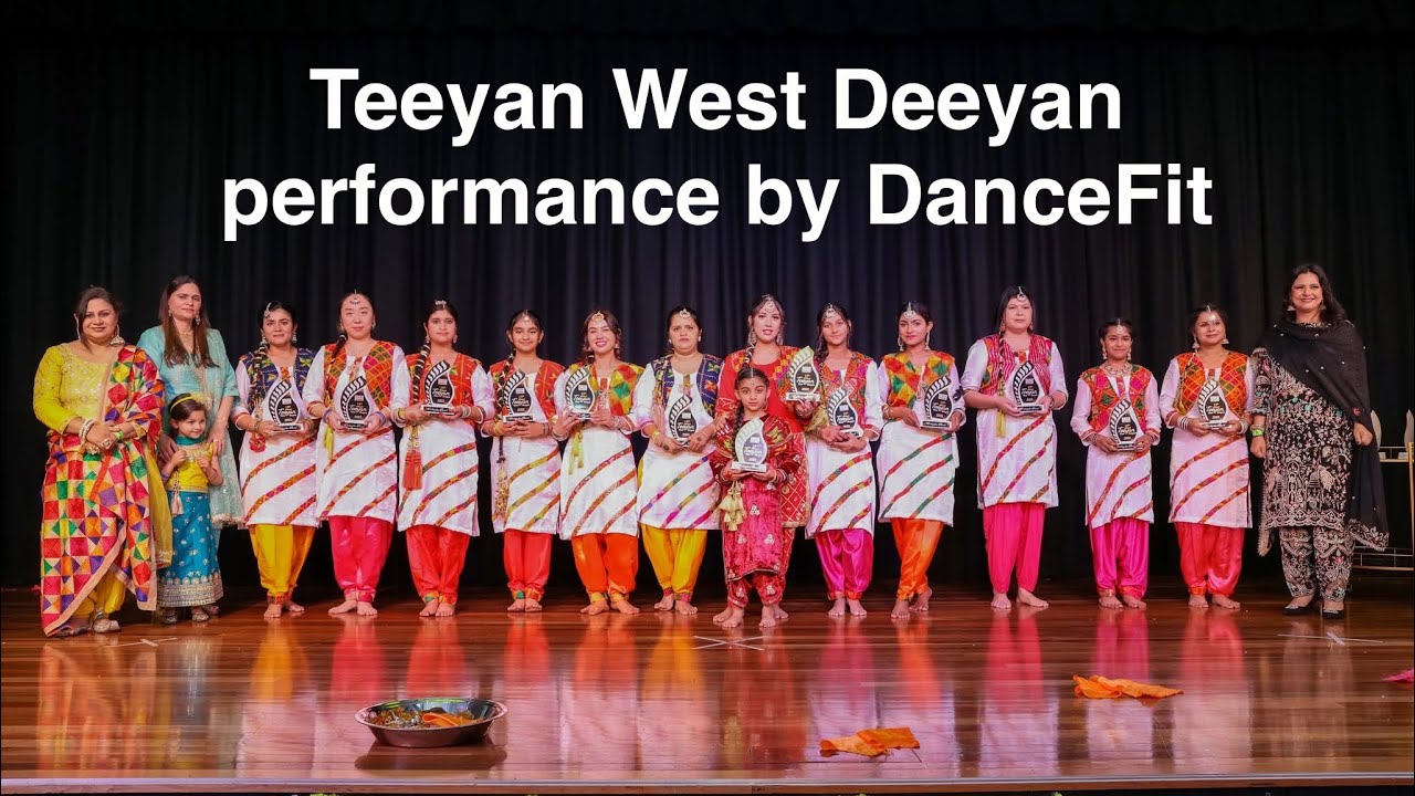 DanceFit performance at Teeyan West Deeyan 2025 ✨💃 | Bhangra & Gidha | Choreography by Saniya Setia