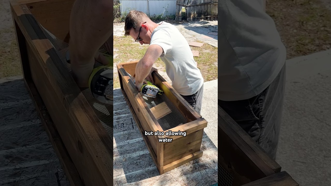 wood planter box water drainage and protection from the elements all explained 🌱