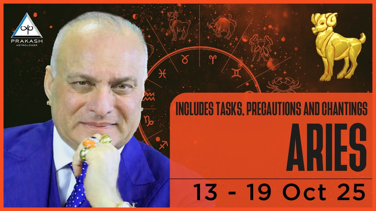 Aries Weekly Horoscope Video For 13th October 2025 with Remedies