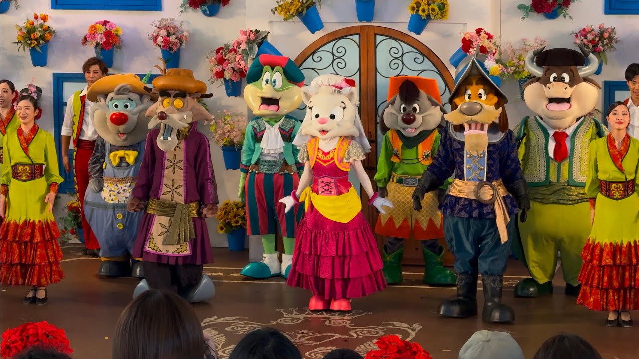 【志摩スペイン村パルケエスパーニャ】感動のフィナーレ！キャラクターミュージカル「パティオ デル カント～ダルシネアの秘密の花園～」2024/12/1 14:10（4K HDR 60fps）