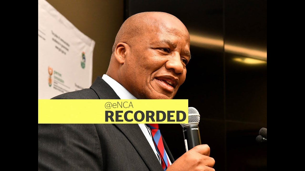 Minister Mthembu briefs the media on the outcomes of a cabinet meeting