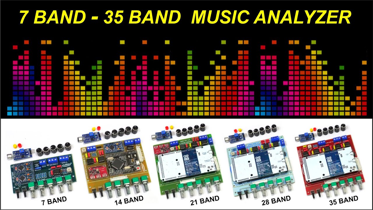 Music Spectrum Analyzer Module 7 Band - 35 Band Demo