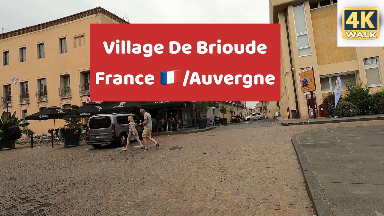 Village De Brioude Auvergne/France 🇫🇷Full tour 4k