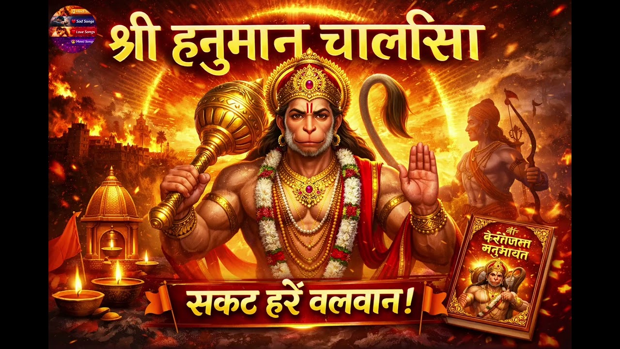 🙏 श्री हनुमान चालीसा | संकट मोचन पवनपुत्र हनुमान | Full Bhajan