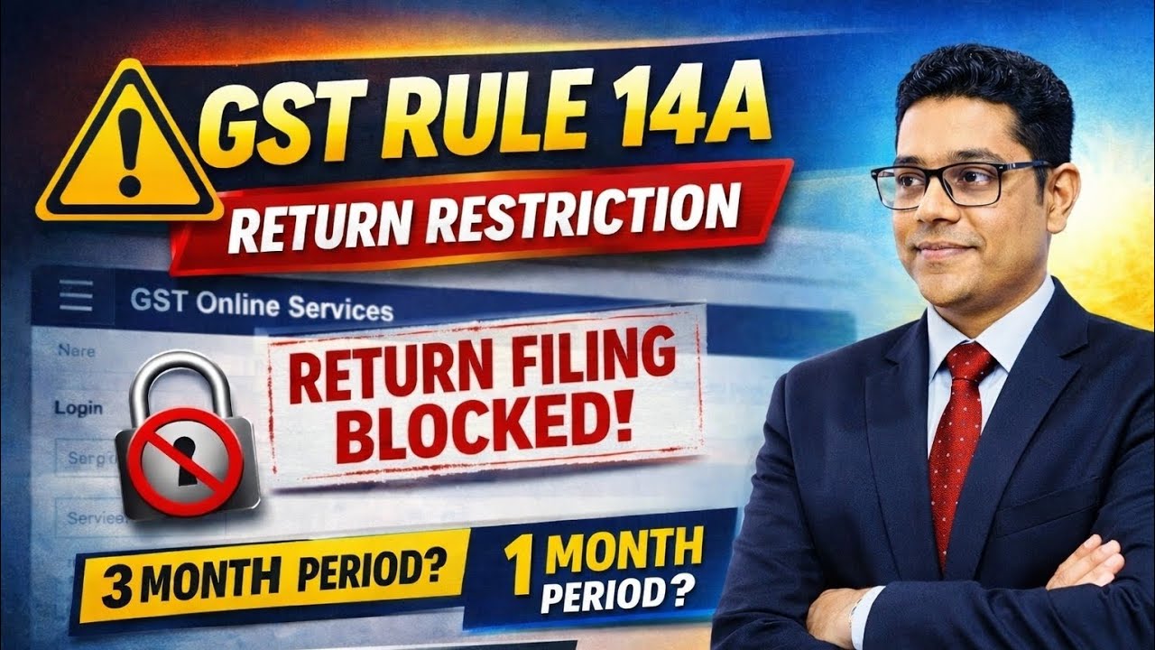 GST Rule 14A ⚠️ Return File Nahi Hogi? | New Registration Risk  #gst #gstreturn #taxupdates  