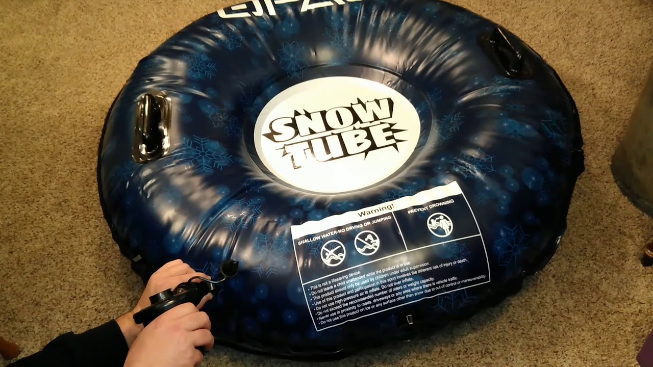 How to inflate opau snow tube