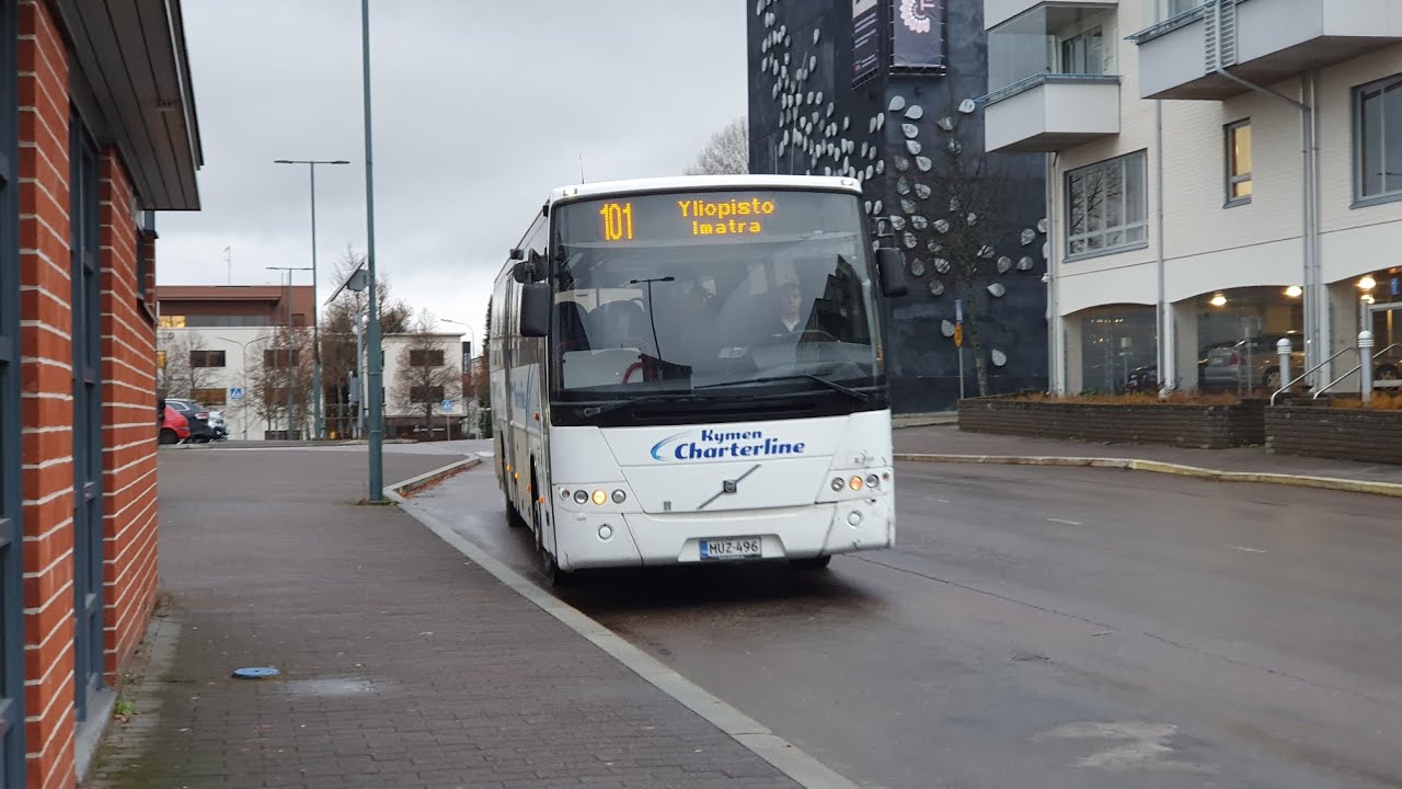 Kymen Charterline 33 Volvo 8700 B12B @ Jouko bus line 101 in Lappeenranta, Finland