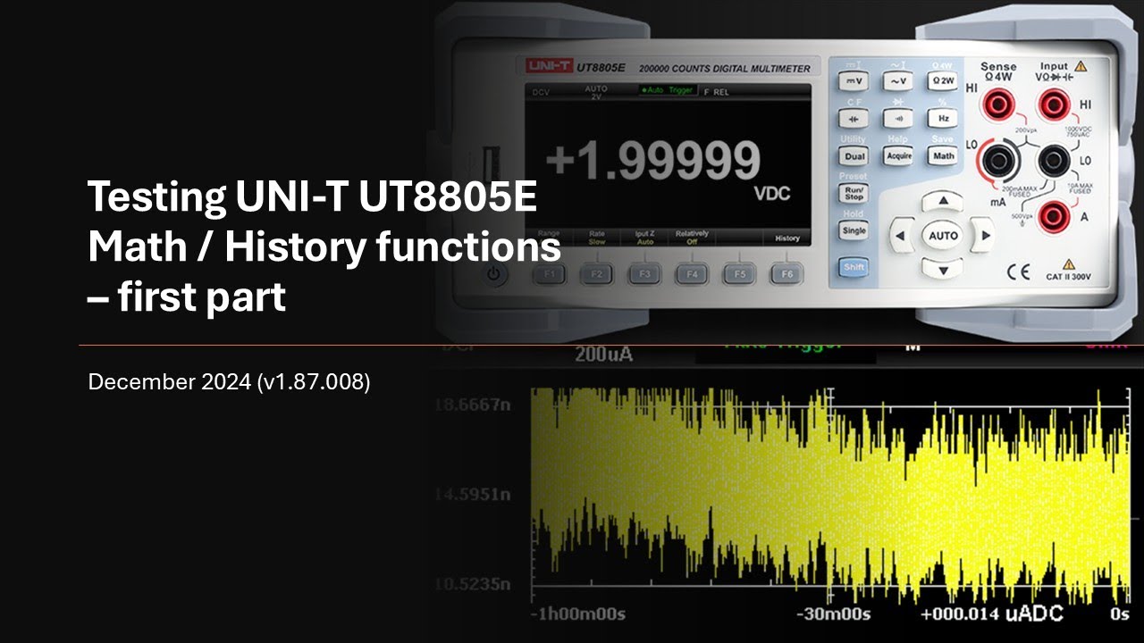 #12 UNI-T UT8805E math-history test Part 2