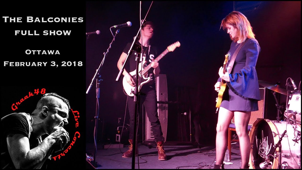 The Balconies - full show - Ottawa - February 3, 2018 (band's last show)