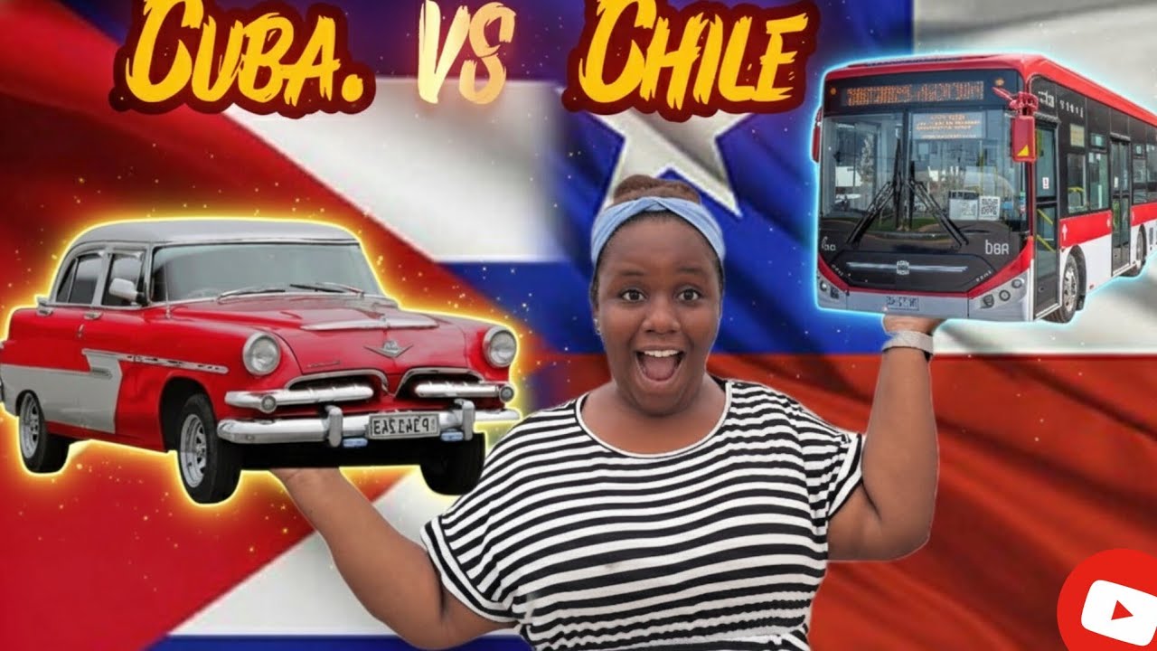 🇨🇺😳 ¡No puedo creer cómo se viaja en Chile! | Cubana reacciona al transporte chileno vs Cuba