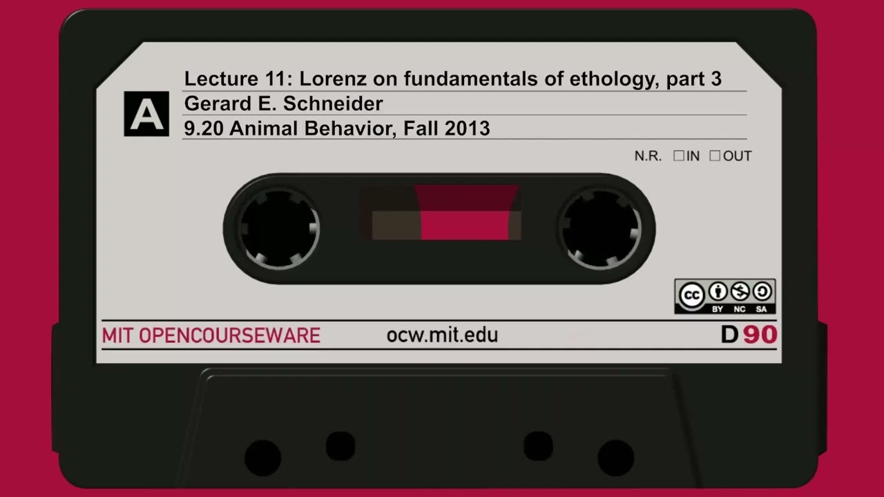 Lec11: Lorenz on fundamentals of ethology, part 3