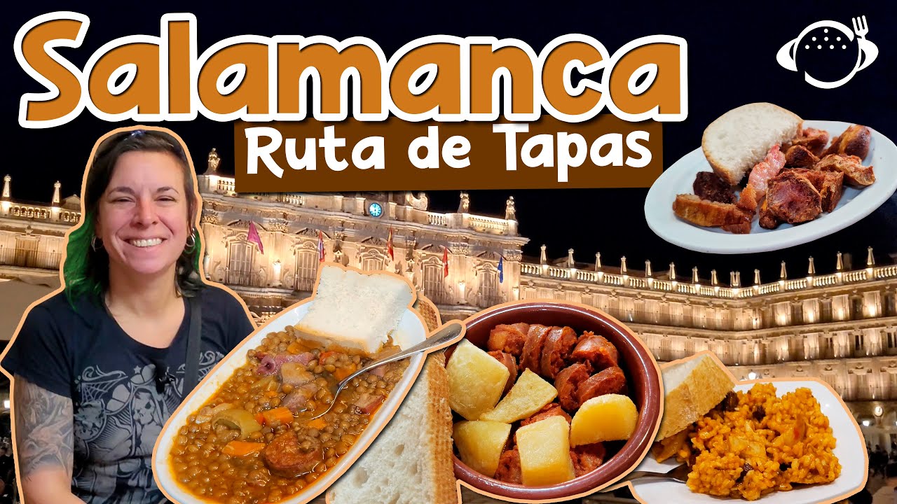 SALAMANCA 🐂 RUTA de TAPAS 🍻🥘🍲🥓 IMPRESIONANTE y DELICIOSA 😜🍻 (Zona Centro + Van Dyck + Bares de Rock)