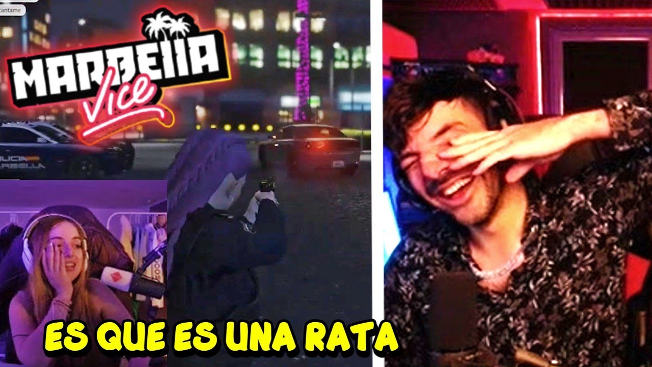 NEXXUZ TROLEA a MAYICHI con las ESPOSAS y LOGRA ESCAPARSE de la POLI XDD MARBELLA VICE 2