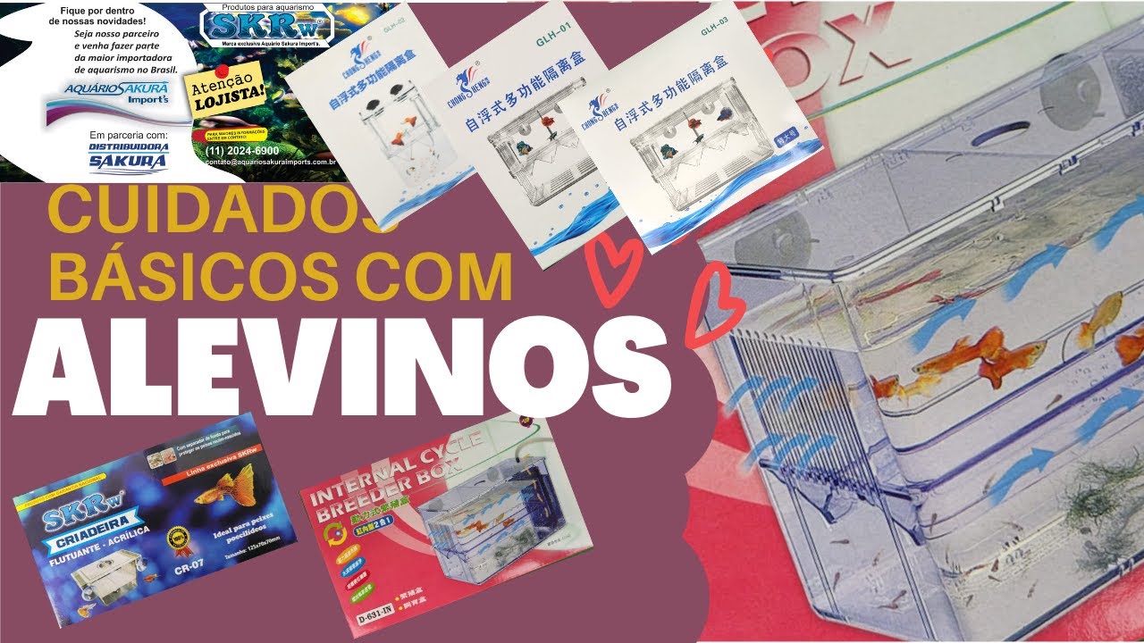 Criadeiras de Acrílico, maternidades para Alevinos