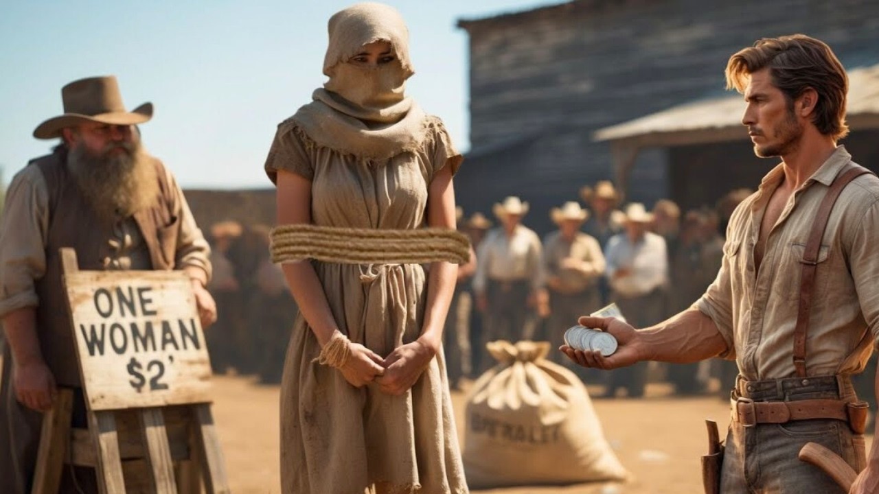 Pagó 2 Dólares por una Desconocida en la Subasta… Lo que Oye al Quitarle el Saco Cambia su Vida