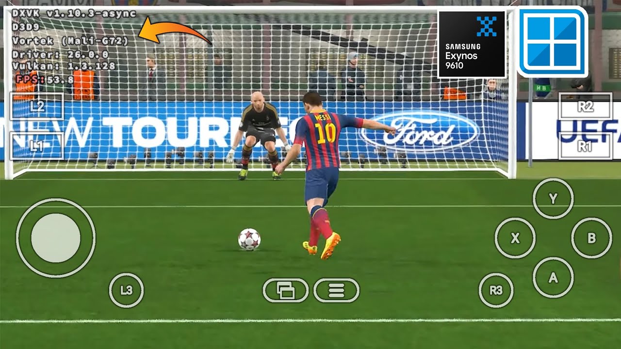 PES 2014 All Problem Fix It | Winlator Frost 10 Final V4.1 + DXVK + Vortex | Exynos 9610 Test
