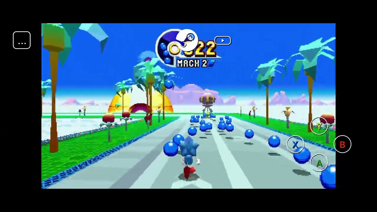 Sonic mania plus no Android - usando Steam Link