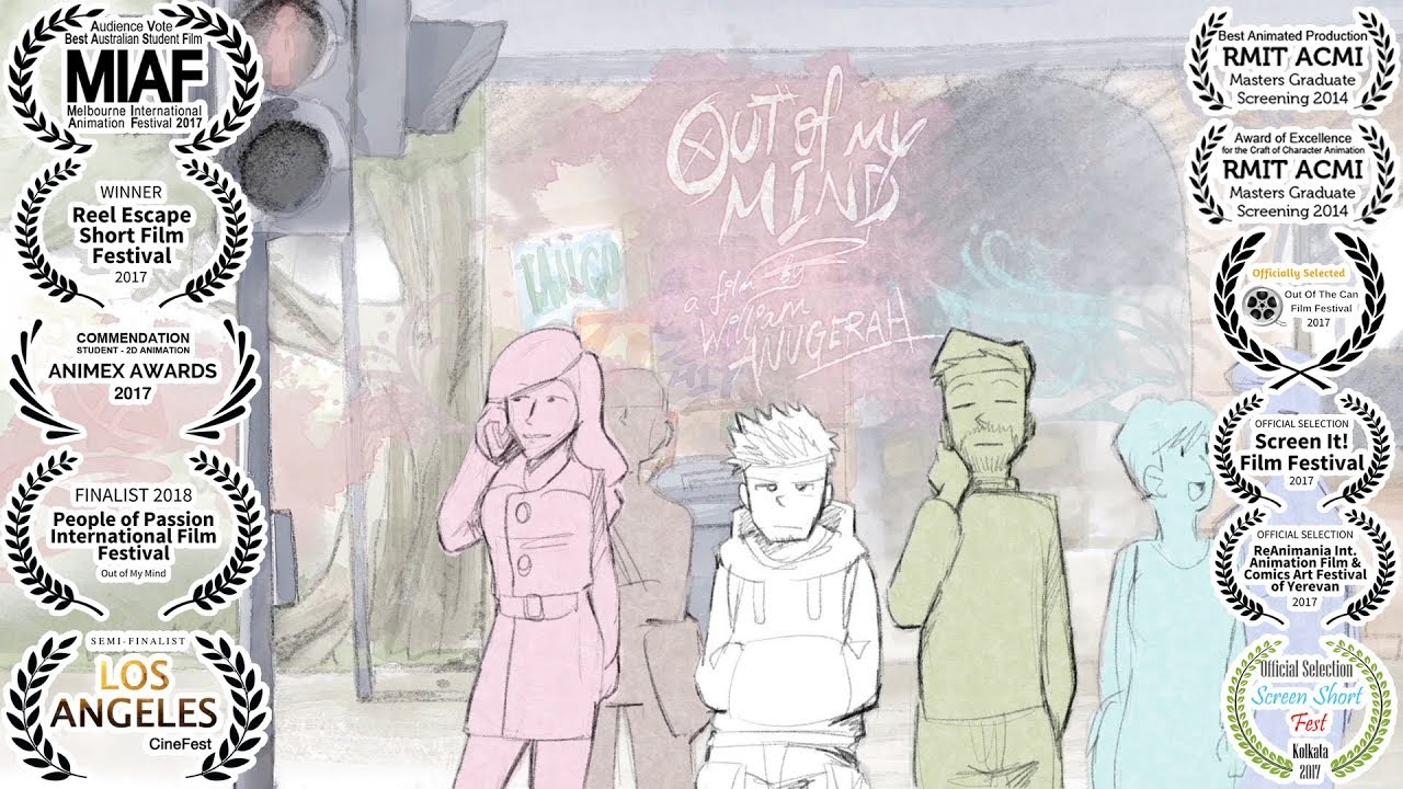 Illustrating my inner struggle with watercolor animation - A Short Film -
