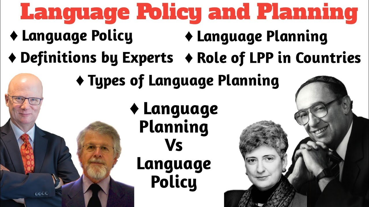 Language Planning and Policy| Definitions of Language Planning and Policy| Type of Language Planning