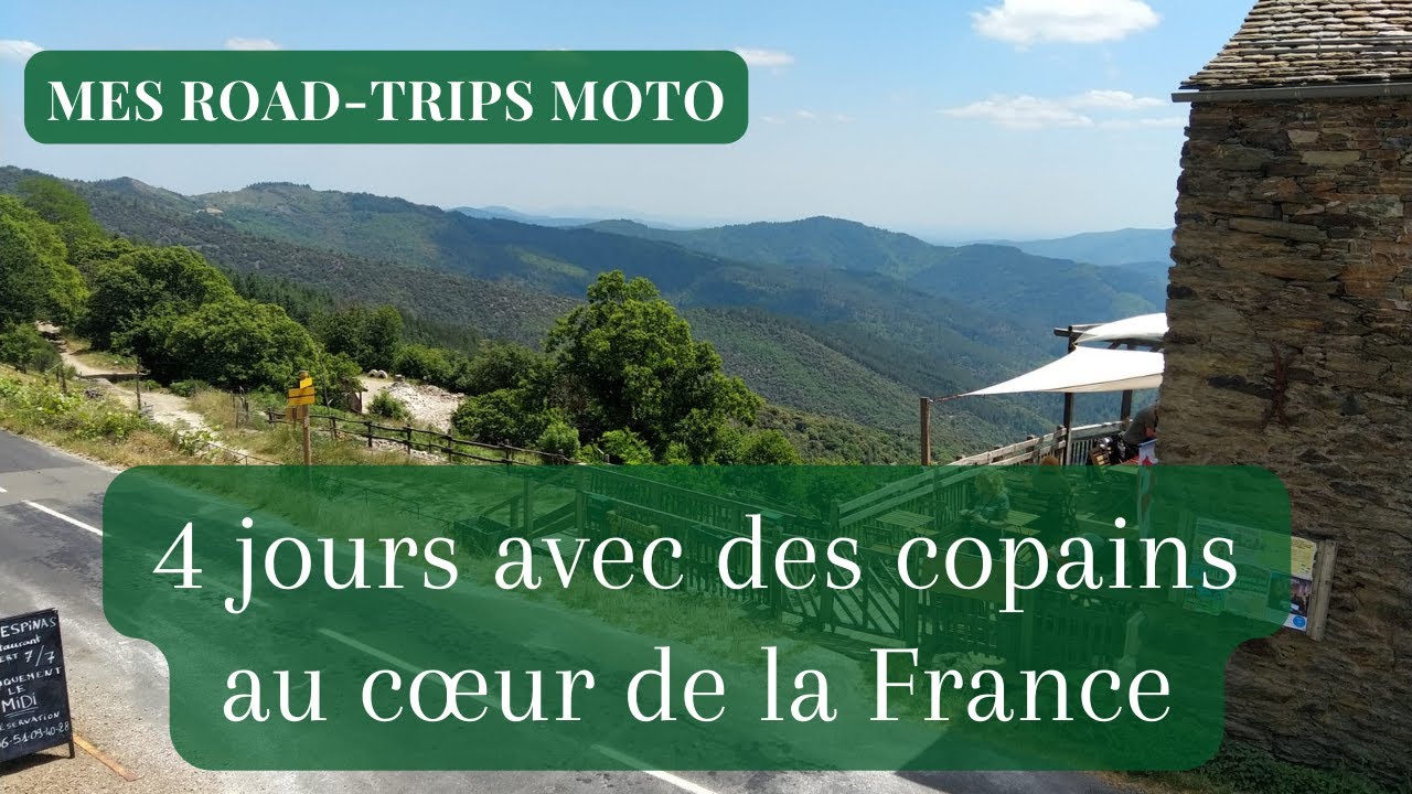 Road-trip moto sur 4 jours au cœur de la France