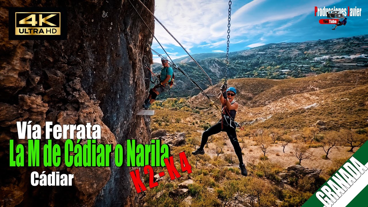 Vía Ferrata La M de Cádiar o Narila K2-K4. Gádiar-Granada