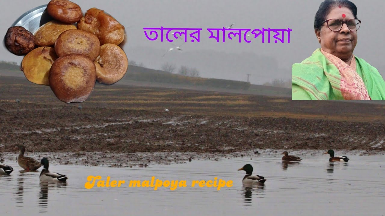 আজ বানালাম তালের মালপোয়া। । taler malpoya...in village...