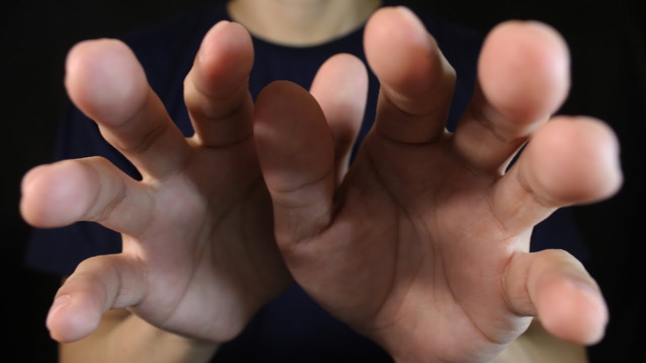 ASMR Hand movements/ Face touching + Layered Mouth sounds
